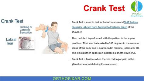 shoulder test for labral tear|orthopedic test for slap tear.